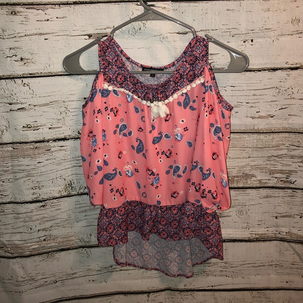 Sequin Heart Girl Top